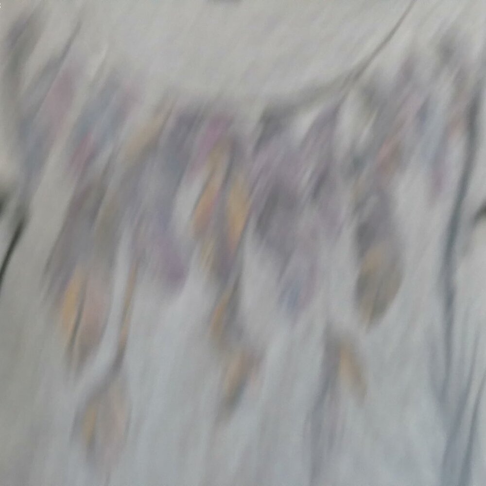 feather print top